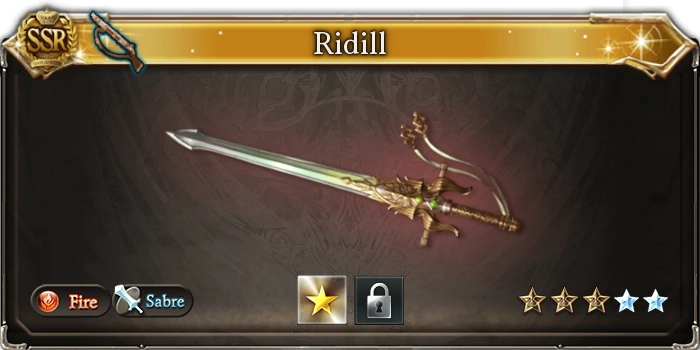 Ridill - Granblue Fantasy Wiki Fire Sword - 462x400 PNG Download